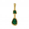 Placcato oro 24K/ 0,12 µm/ Verde trasparente