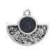 Colgante de Metal Zamak Esmaltado Semi Circulo 23x16mm