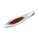 Charm Ovale en Zamak Émaillé 10 x 41 Mm/3.5 mm Ø 2.8 mm