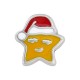 Curseur Étoile en Zamak Émaillé avec Bonnet 13 x 14 mm/5 mm Ø 2.2 mm