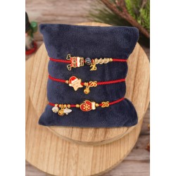 Μεταλλικό Αστέρι Σκουφί Περαστό & Σμάλτο 13x14mm/ 5mm Ø2.2mm