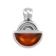Colgante de Metal Zamak Esmaltado Semicirculo 10x11mm/2mm (Ø2.2mm)