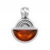 999° Silver Antique Plated/ 5µm/ Transparent Orange