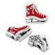 Μεταλλικό Ζάμακ Παγοπέδιλο με Σμάλτο Περαστό 17x15mm Ø2.2mm
