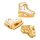 Entrepieza de Metal Zamak Esmaltado Patines de Hielo 17x15mm (Ø2.2mm)