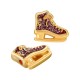 Enameled Zamak Bead Ice Skate 17x15mm Ø2.2mm