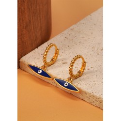 Enameled Zamak Pendant Evil Eye 20x5mm