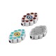 Curseur en Zamak émaillé œil maléfique 17 x 11 mm/5 mm Ø 2,2 mm
