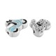 Curseur en Zamak émaillé Moto 16 x 13 mm/4 mm Ø 1.7 mm
