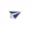 999° Silver Antique Plated/ 5µm/ Blue/ Ivory