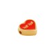 Enameled Zamak Slider Heart 10mm/4mm Ø1.7mm