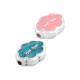 Enameled Zamak Slider Cloud 13x10mm/4mm Ø1.7mm