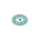 Curseur Ovale en Zamak Émaillé 14 x 10 mm/4 mm Ø 1.7 mm