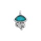 Enameled Zamak Charm Jellyfish 9x11mm/2.4mm