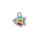 Charm Poisson en Zamak émaillé 9 x 7 mm/2.1 mm