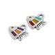 Charm Poisson en Zamak émaillé 9 x 7 mm/2.1 mm