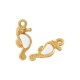 Charm en Zamak émaillé Hippocampe 6 x 13 mm/2,5 mm