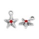 Charm Étoile de Mer en Zamak Émaillé 9 mm/2.2 mm