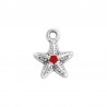 999° Silver Antique Plated/ 5µm/ Red