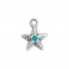 999° Silver Antique Plated/ 5µm/ Green