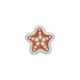 Enameled Zamak Slider Starfish 9mm/4mm