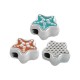 Enameled Zamak Slider Starfish 9mm/4mm