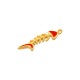 Enameled Zamak Pendant Fishbone 11x29mm