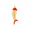 Chapado en Oro de 24 Quilates/ 0,12 µm/ Rojo Fluorescente