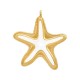 Enameled Zamak Pendant Starfish 33mm