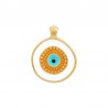 Plaqué Or 24 Carats / 0.12 µm / Blanc / Turquoise / Noir
