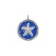 Charm Redondo de Zamak Esmaltado con Estrella de Mar 20 mm