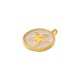 Charm Rond en Zamak Émaillé Étoile de Mer 20 mm