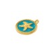 Charm Redondo de Zamak Esmaltado con Estrella de Mar 20 mm