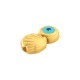 Enameled Zamak Slider Shell & Evil Eye 12x7mm/3.4mm Ø1.40mm