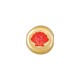 Enameled Zamak Slider Round with Shell 10mm/5mm Ø1.5mm