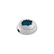 Enameled Zamak Slider Round with Shell 10mm/5mm Ø1.5mm