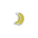 Curseur en Zamak émaillé en forme de banane 11 x 10 mm/4 mm Ø 1,5 mm