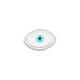 Enameled Zamak Slider Evil Eye 9x6mm/2mm Ø3.2x1.7mm