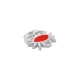 Connecteur en Zamak émaillé Crabe 12 x 11 mm/2 mm Ø 1.4 mm