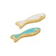 Colgante de Zamak Esmaltado con Pez 9 x 31 mm/5 mm Ø 1,7 mm
