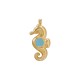 Pendentif en Zamak émaillé Seahorse 15x26mm/5mm Ø2.2mm