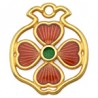 Oro Rosa 24K/Rosso Trasparente/Verde Trasparente