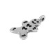 Breloque en Zamak en Forme de pain D'Épices 12 x 18 mm Ø 1.7 mm