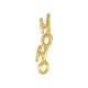 Pendentif en Zamak « HOHO » 8 x 34 mm