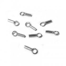 Terminal de Plata 925 Tubo (Ø 1mm)