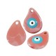 Colgante de Cerámica Esmaltada Gota con Ojo 32x24mm (Ø 3.5mm)