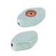 Κεραμική Χάντρα Μάτι με Σμάλτο 15x24mm Ø2.8mm