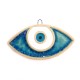 Colgante de Ceramica Ojo Esmaltado 91x48mm