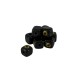 Perla in Ceramica Smaltata a Forma di Cubo con Occhio 12 mm Ø3.2 mm
