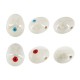 Ciondolo in Ceramica Ovale con Occhio Smaltato (~17x22mm) (Ø~1.8-2.2mm)